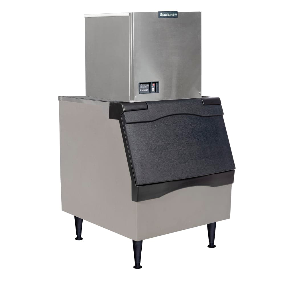 Scotsman MC0322MW-1/B330P/KBT27 366 lb Prodigy ELITE® Full Cube Ice Machine w/ Bin - 344 lb Storage, Water Cooled, 115v