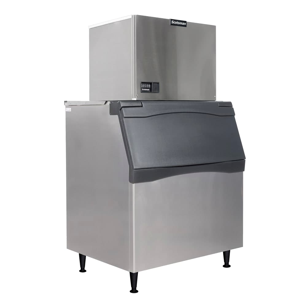 Scotsman MC0530MW-1/B842S/KBT29 500 lb Prodigy ELITE® Full Cube Ice Machine w/ Bin - 778 lb Storage, Water Cooled, 115v