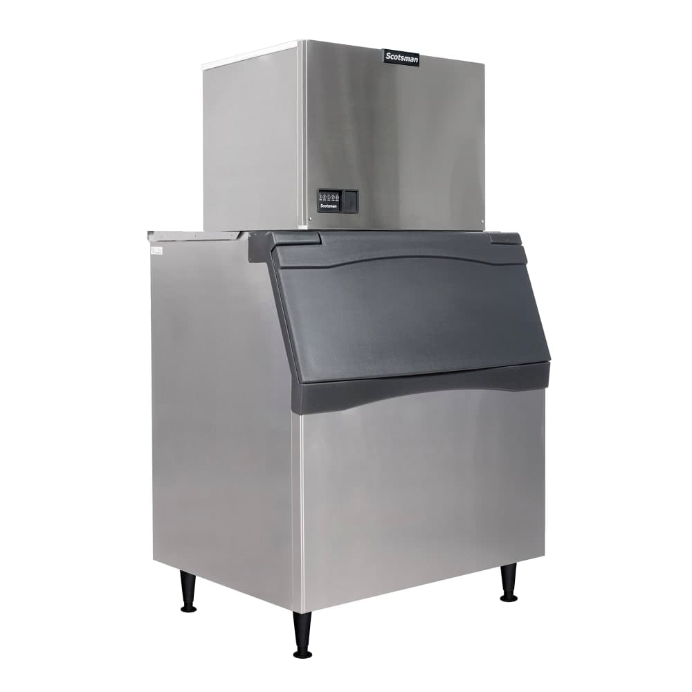 Scotsman MC0530SW-1/B842S/KBT29 500 lb Prodigy ELITE® Half Cube Ice Machine w/ Bin - 778 lb Storage, Water Cooled, 115v
