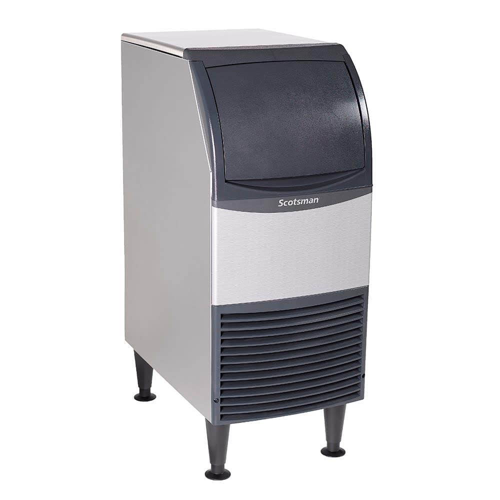 Scotsman CU0715MAX-1 15"W Full Cube Undercounter Ice Machine - 80 lbs/day, Air Cooled, Gravity Drain, 115v