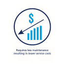 Scotsman HID540ABX-1 500 lb Countertop Water & Nugget Ice Dispenser - 40 lb Storage, Cup Fill, Push-Button Dispense, 115v thumbnail 4