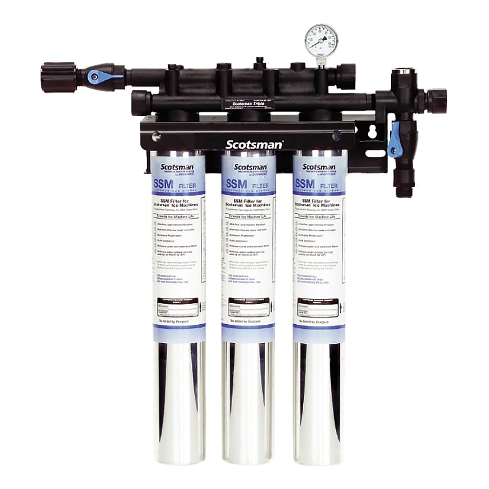 Scotsman SSM3-P Triple Primary Water Filter Cartridge Assembly, Tank