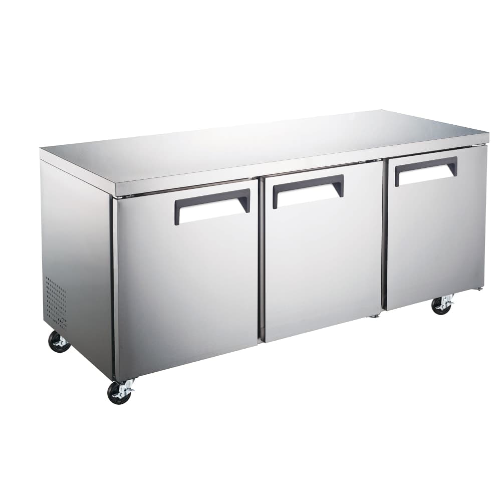 Grista GRUCRF-72 71 1/2" Undercounter Refrigerator w/ (3) Sections & (3) Doors, 115v