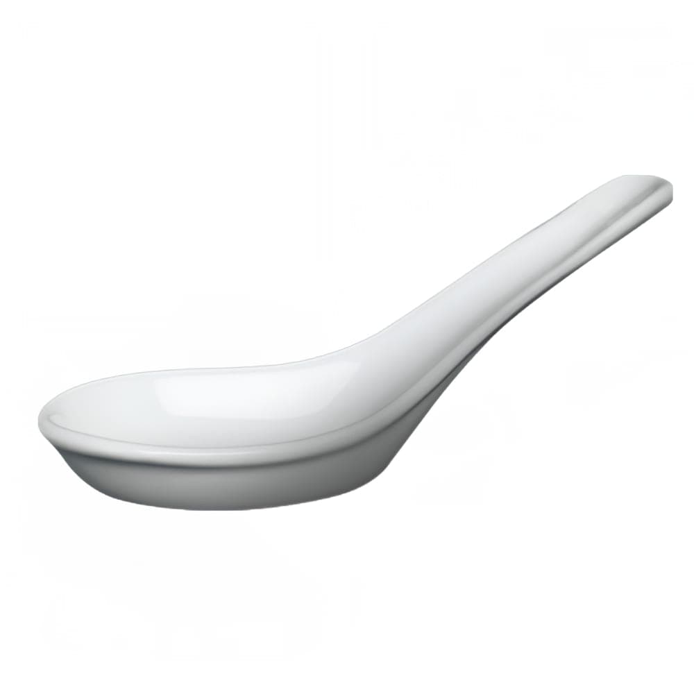 Cameo China 5" Imperial Chinese Soup Spoon - Ceramic, White (210-08N)
