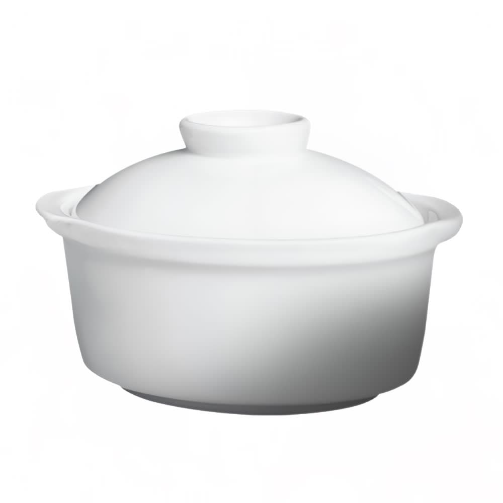 Cameo China 8 oz Round Imperial Soup Tureen - Ceramic, White (210-40)
