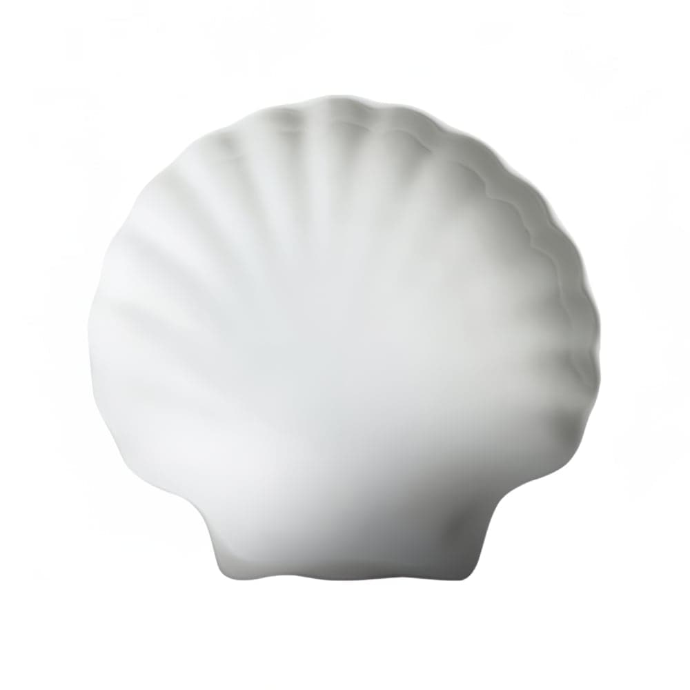 Cameo China 6-1/2" x 6-1/4" Shell Shaped Imperial Dish - Ceramic, White (210-507)