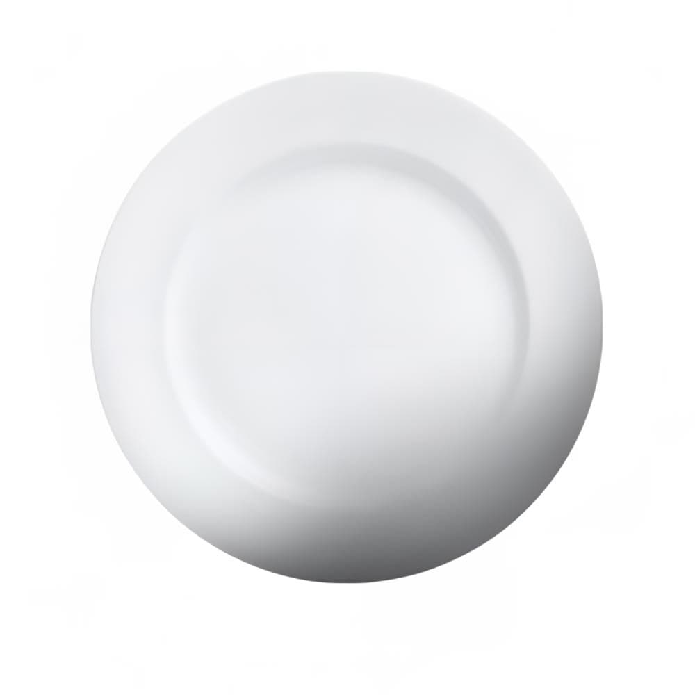 Cameo China 6 1/4" Round Imperial Medium Rim Plate - Ceramic, White (210-61)