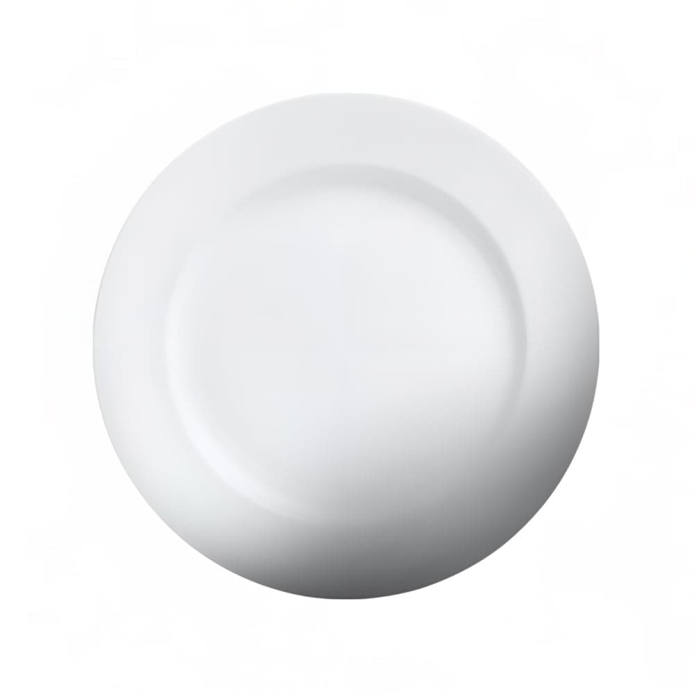 Cameo China 8 1/4" Round Imperial Medium Rim Plate - Ceramic, White (210-81)