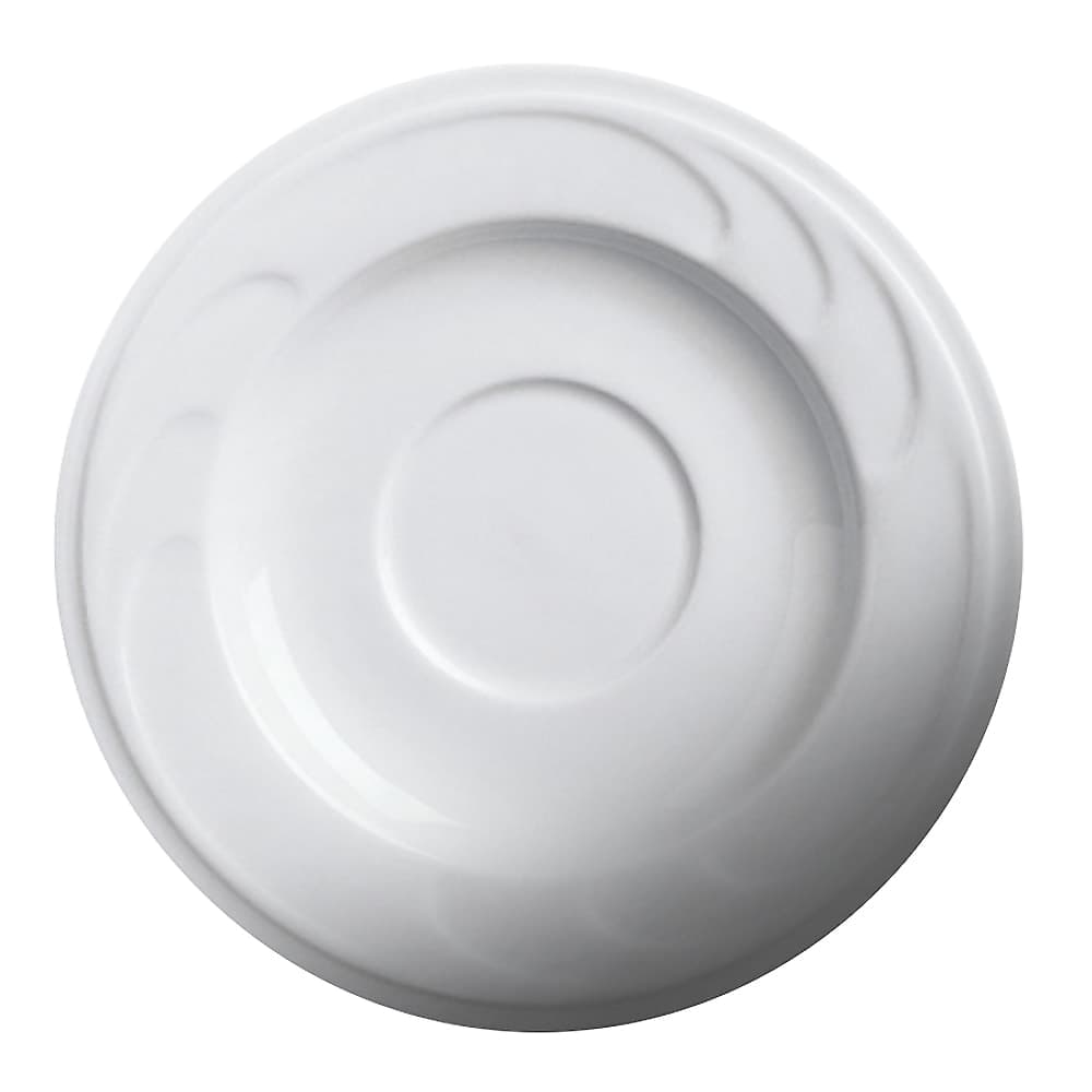 Cameo China 6" Round Bostonian Embossed Saucer for 301-70C/301-80C/301-90C - Ceramic, White (301-80S)