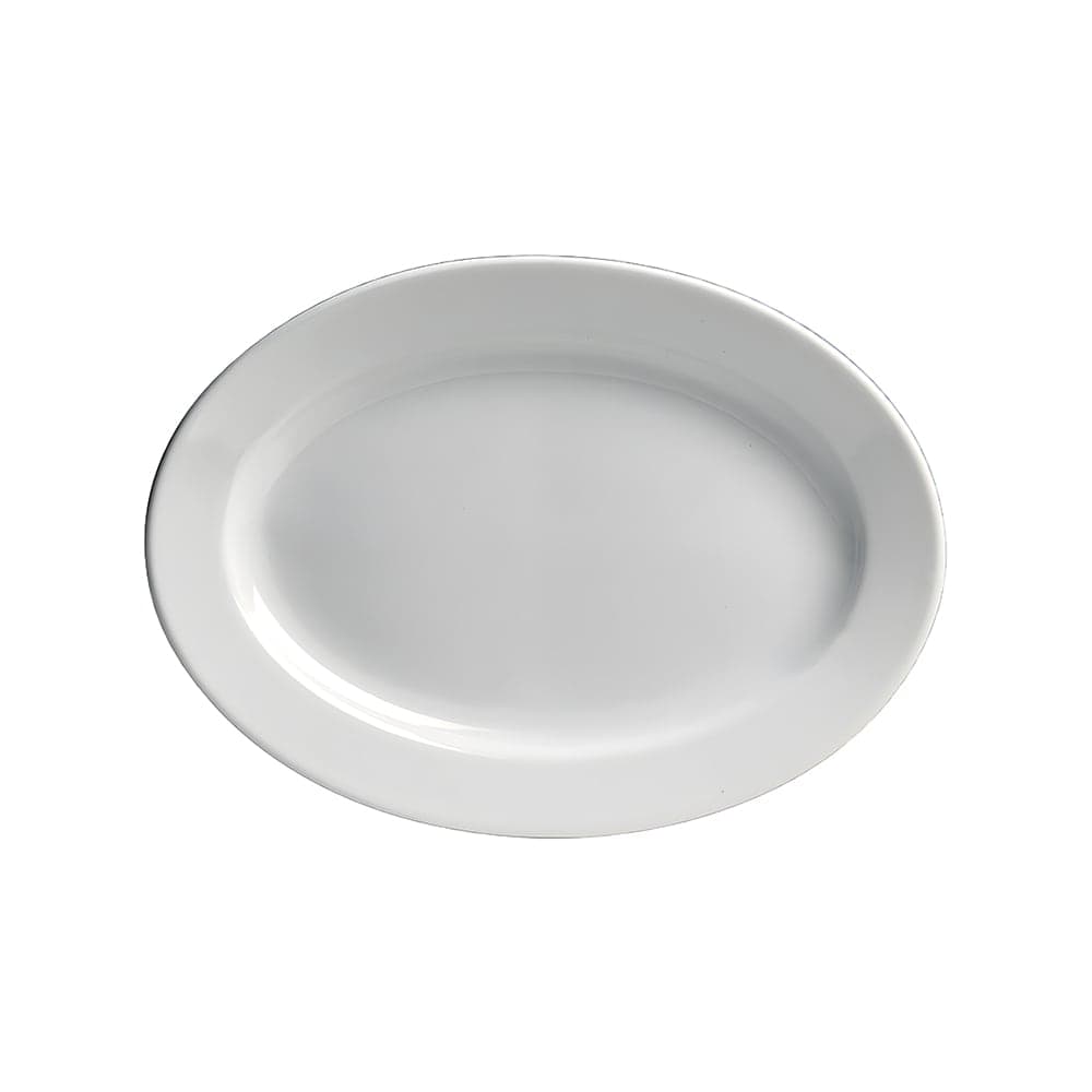 Cameo China 11-1/2" x 8-1/2" Oval Dynasty Platter - Ceramic, White (610-113)