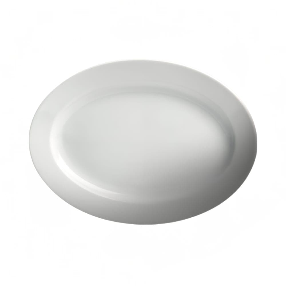 Cameo China 12-1/2" x 9" Oval Dynasty Platter - Ceramic, White (610-123)