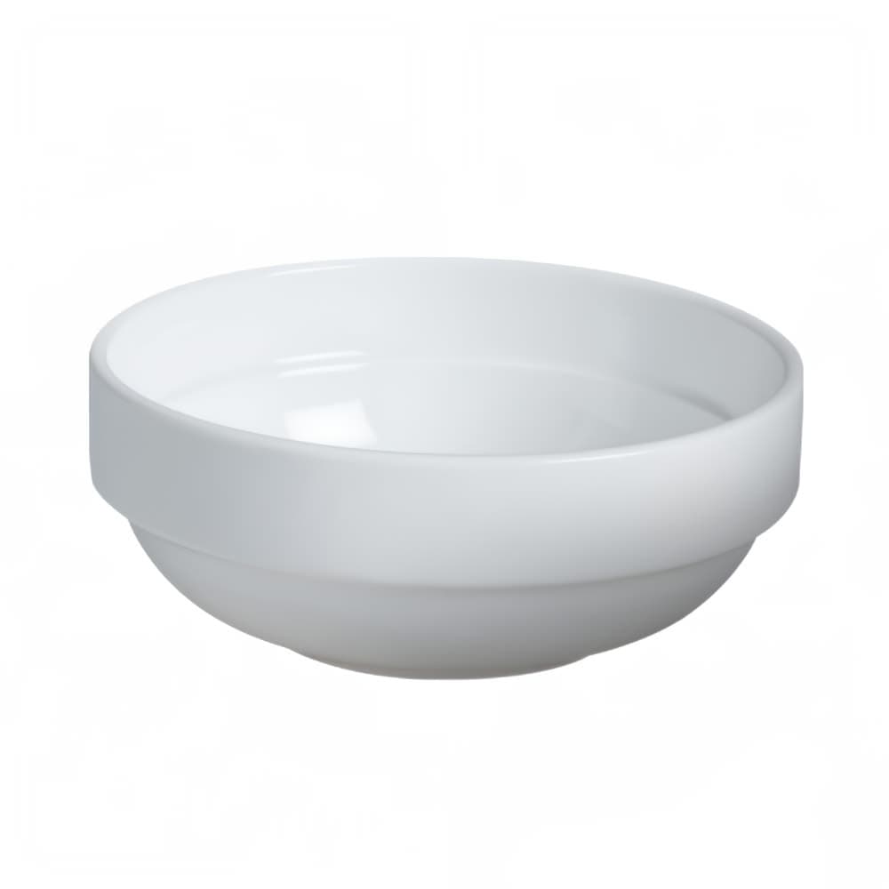 Cameo China 28 oz Round Dynasty Stackable Soup Bowl - Ceramic, White (610-79N)