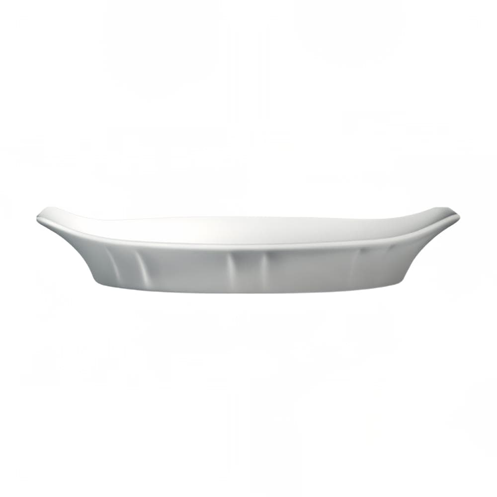 Cameo China 20 oz Dynasty Oval Baking Dish w/ Handles - Ceramic, White (610-8110)