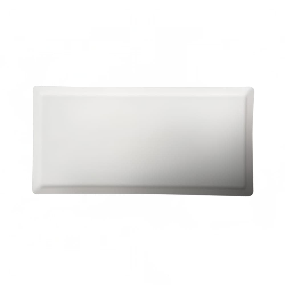 Cameo China Rectangular Flat Plate w/ Narrow Rim - 11" x 5 1/2", Ceramic, White (709-113)
