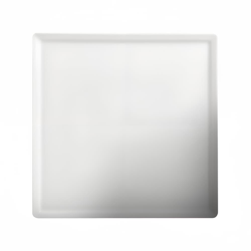 Cameo China 8" Square Flat Plate w/ Narrow Rim - Ceramic, White (709-81)