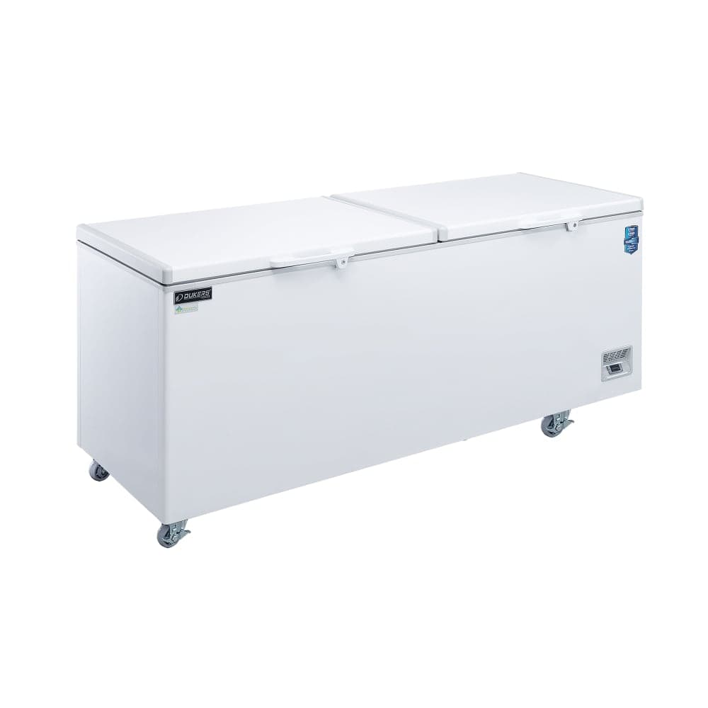 Dukers BD/BG-620 71 3/8" Mobile Chest Freezer w/ (2) Baskets - White, 115v