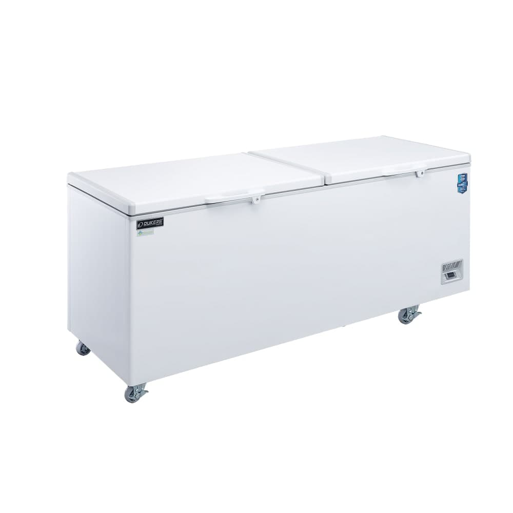 Dukers BD/BG-760 83 5/8" Mobile Chest Freezer w/ (2) Baskets - White, 115v
