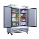 Dukers D55R 55 1/8" Two Section Reach In Refrigerator, (2) Left/Right Hinge Solid Doors, 115v thumbnail 2