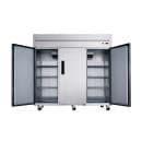 Dukers D83AF 82 5/8" Three Section Reach In Freezer, (3) Left/Right Hinge Solid Doors, 115v thumbnail 4