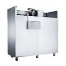 Dukers D83AR 82 5/8" Three Section Reach In Refrigerator, (3) Left/Right Hinge Solid Doors, 115v thumbnail 7