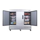 Dukers D83F 82 5/8" Three Section Reach In Freezer, (3) Left/Right Hinge Solid Doors, 115v thumbnail 2