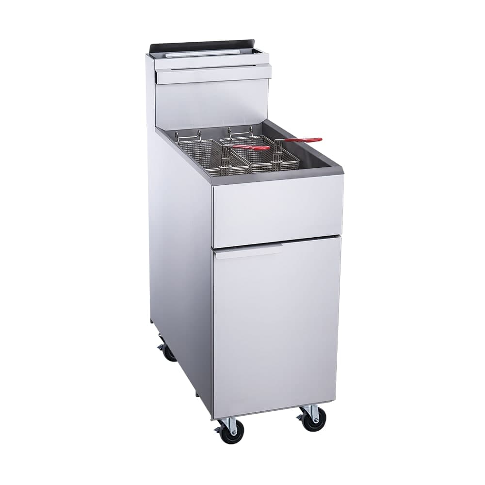 Dukers DCF3-LPG Gas Fryer - (1) 40 lb Vat, Floor Model, Liquid Propane
