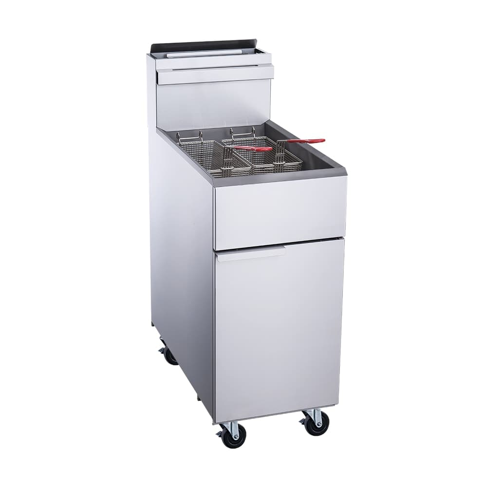 Dukers DCF3-NG Gas Fryer - (1) 40 lb Vat, Floor Model, Natural Gas