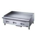 Dukers DCGM36 36" Gas Griddle w/ Manual Controls - 3/4" Steel Plate, Convertible thumbnail 3