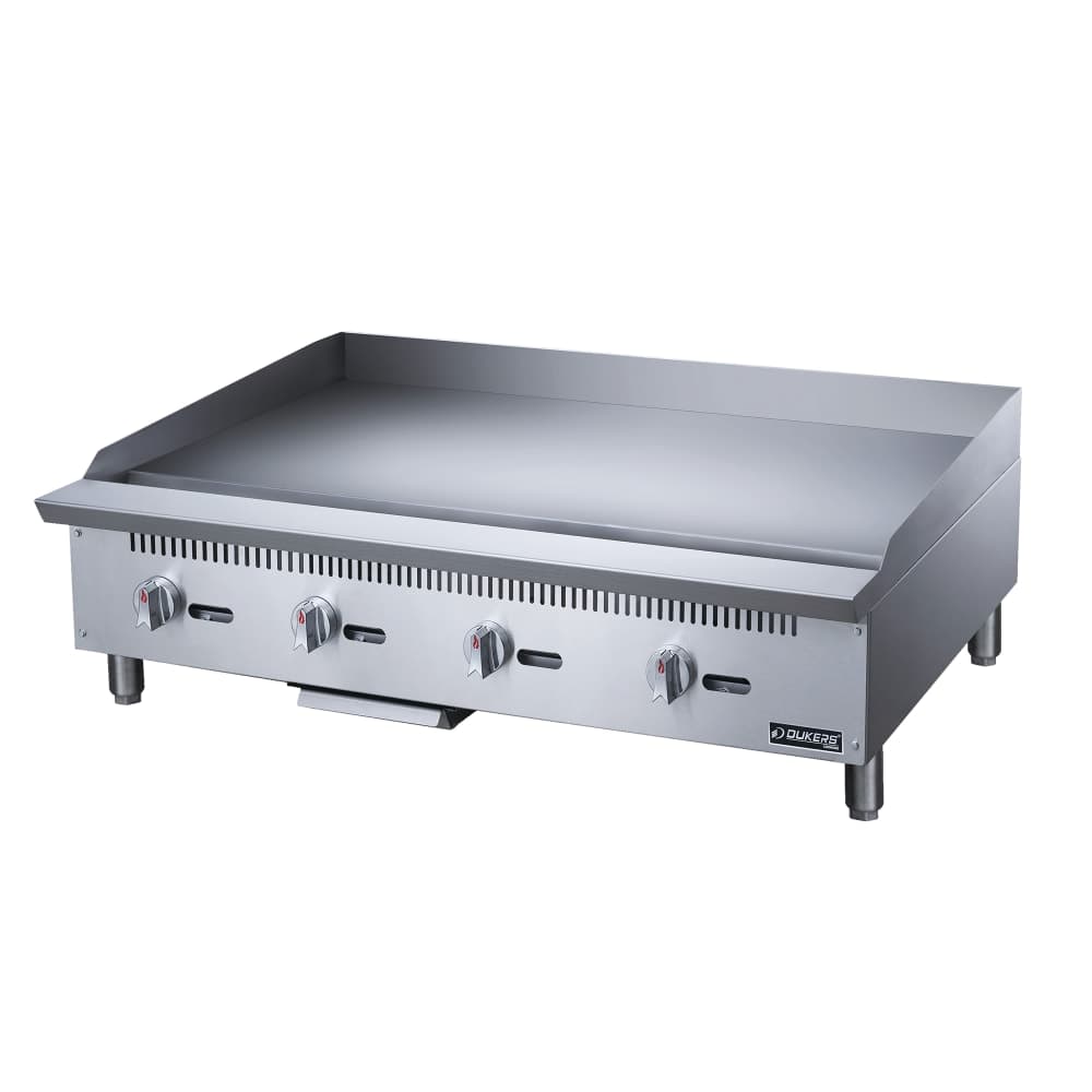 Dukers DCGM48 48" Gas Griddle w/ Manual Controls - 3/4" Steel Plate, Convertible