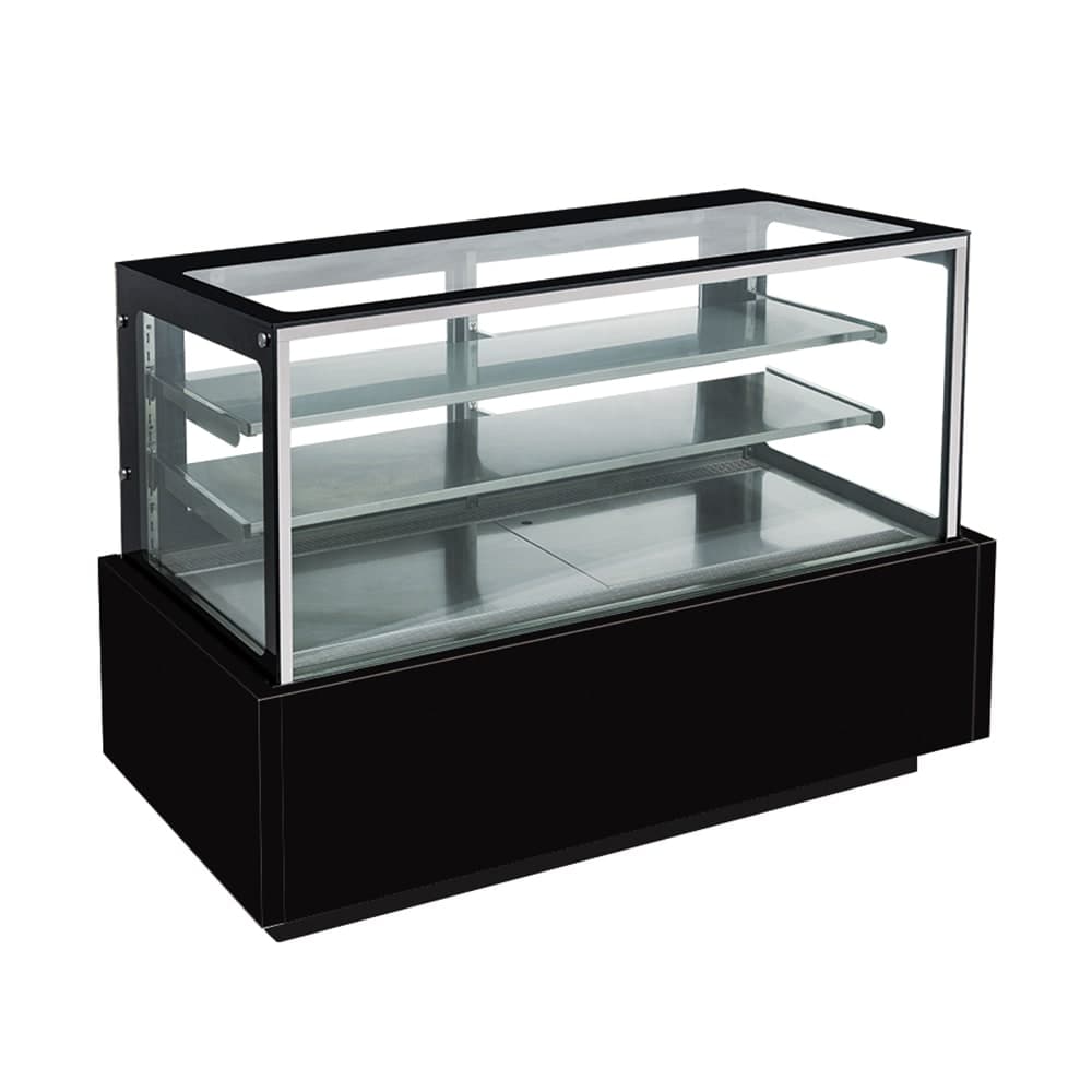 Dukers DDM48R 48" Full Service Bakery Case w/ Straight Glass - (3) Levels, 115v