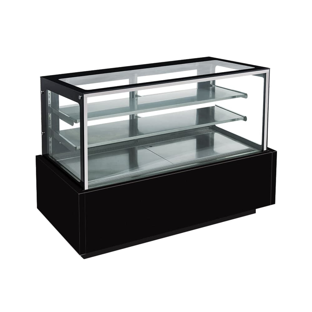 Dukers DDM72R 72" Full Service Bakery Case w/ Straight Glass - (3) Levels, 115v