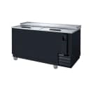 Dukers DHBC50 49 5/8" Forced Air Bottle Cooler - Holds (918) 12 oz Bottles, Lid Locks, Black, 115v thumbnail 2