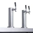 Dukers DKB60-M2 56 7/8" Kegerator Beer Dispenser w/ (8) 1/6 Keg Capacity - (2) Columns, Black, 115v thumbnail 2