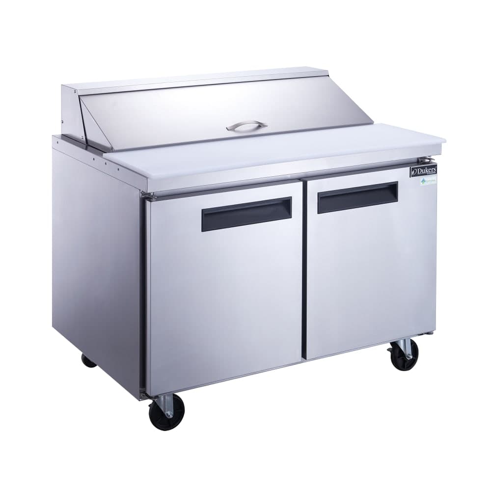 Dukers DSP48-12-S2 48 1/4" Sandwich/Salad Prep Table w/ Refrigerated Base, 115v