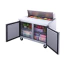 Dukers DSP48-12-S2 48 1/4" Sandwich/Salad Prep Table w/ Refrigerated Base, 115v thumbnail 4