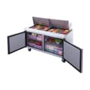 Dukers DSP60-24M-S2 60 1/8" Sandwich/Salad Prep Table w/ Refrigerated Base, 115v thumbnail 2