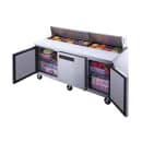Dukers DSP72-18-S3 72 1/2" Sandwich/Salad Prep Table w/ Refrigerated Base, 115v thumbnail 2