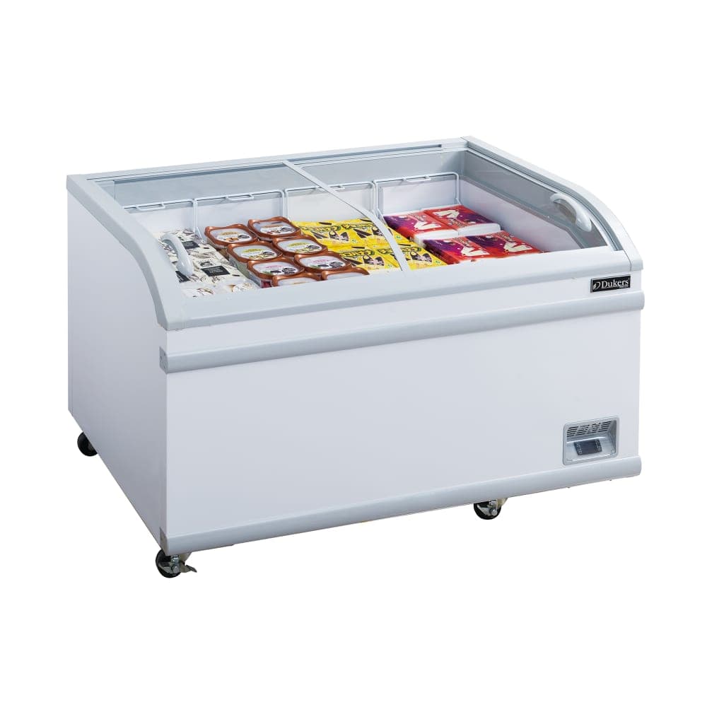 Dukers WD-500Y 56 5/8" Mobile Chest Freezer w/ (4) Baskets - White, 115v