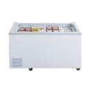 Dukers WD-500Y 56 5/8" Mobile Chest Freezer w/ (4) Baskets - White, 115v thumbnail 3