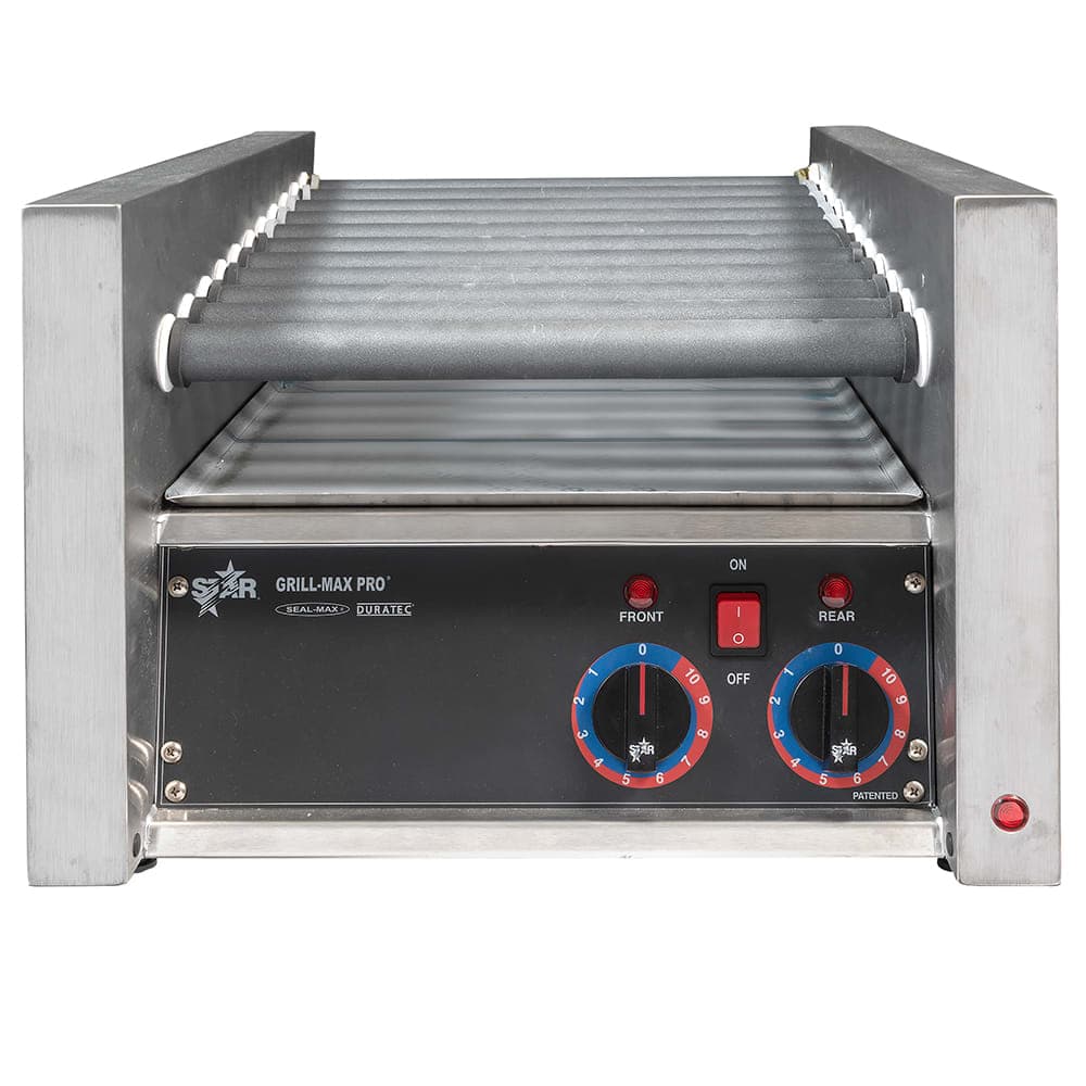 Star 20SC 20 Grill-Max® Hot Dog Roller Grill w/ Manual Controls - Slanted Top, 120v