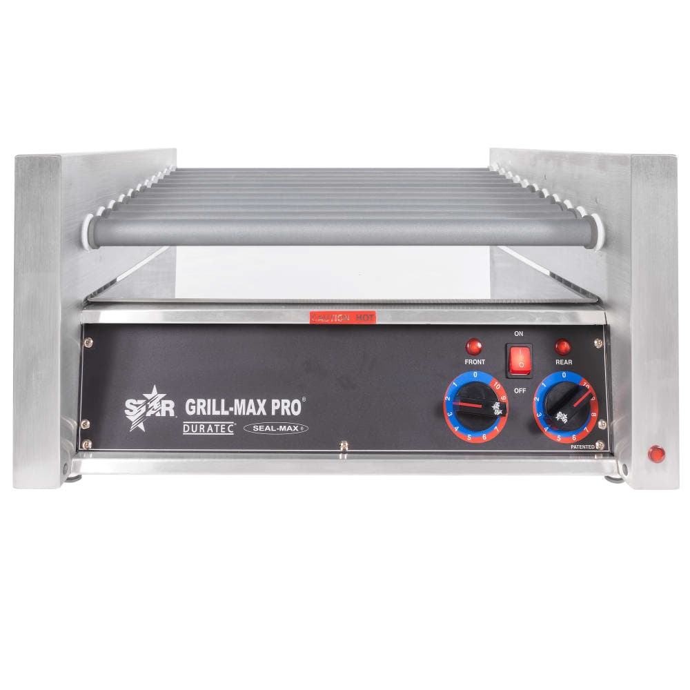 Star 30SC 30 Grill-Max® Hot Dog Roller Grill w/ Manual Controls - Slanted Top, 120v