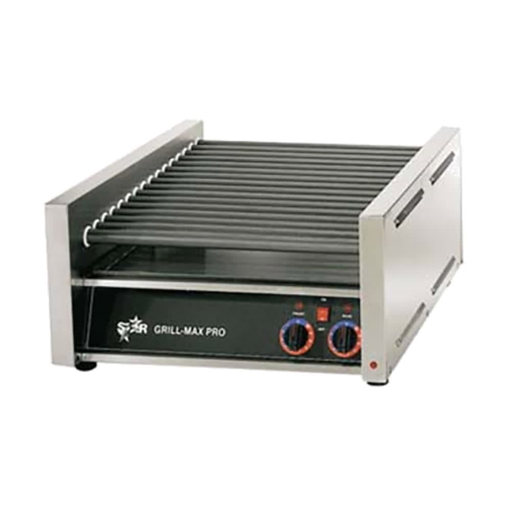 Star 30ST 30 Grill-Max® Hot Dog Roller Grill w/ Manual Controls - Slanted Top, 120v