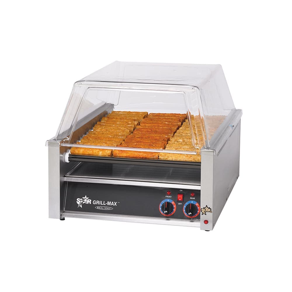 Star 45ST 45 Grill-Max® Hot Dog Roller Grill w/ Manual Controls - Slanted Top, 120v