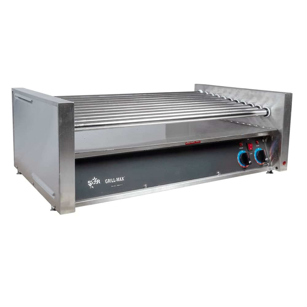 Star 50C 50 Grill-Max® Hot Dog Roller Grill w/ Manual Controls - Slanted Top, 120v
