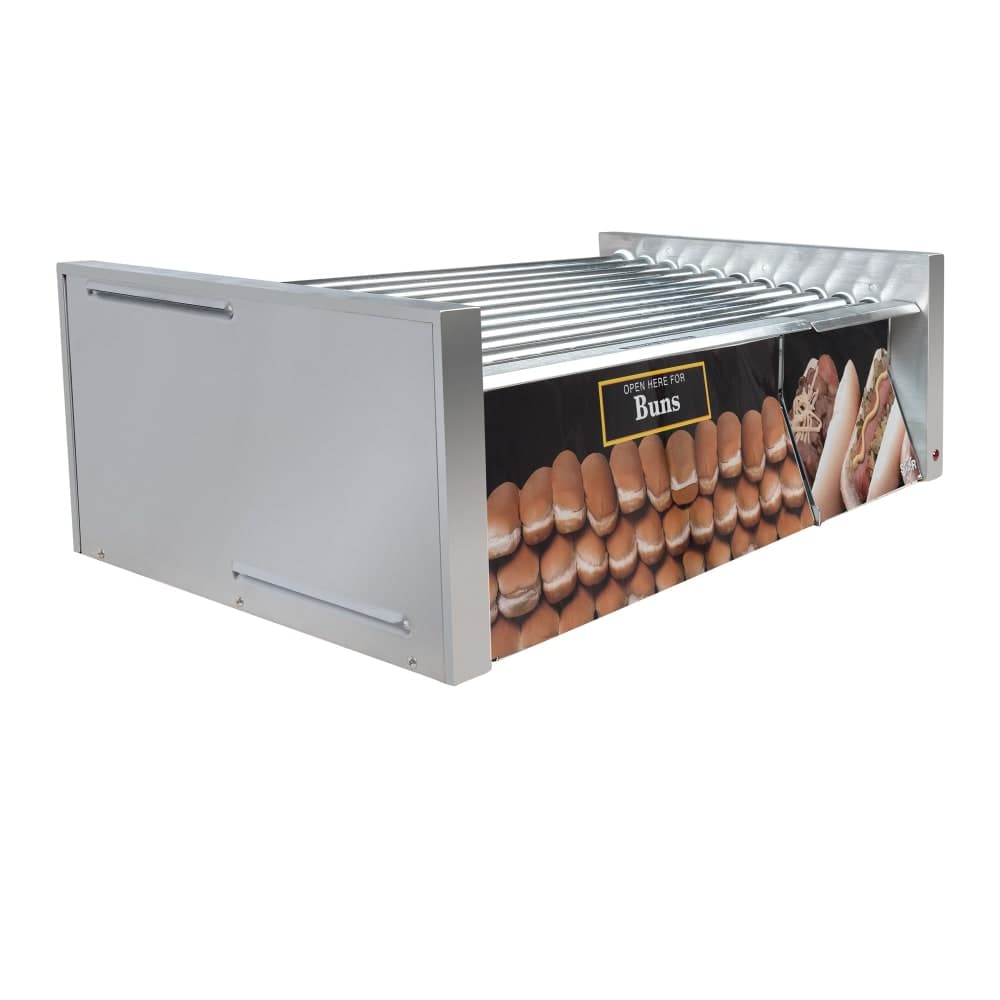Star 50CBD 50 Grill-Max® Hot Dog Roller Grill w/ Manual Controls - Slanted Top, 120v