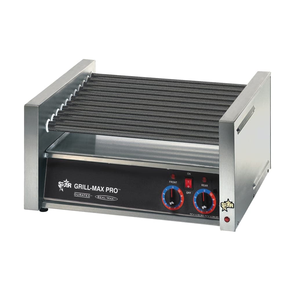 Star 50ST 50 Grill-Max® Hot Dog Roller Grill w/ Manual Controls - Slanted Top, 120v