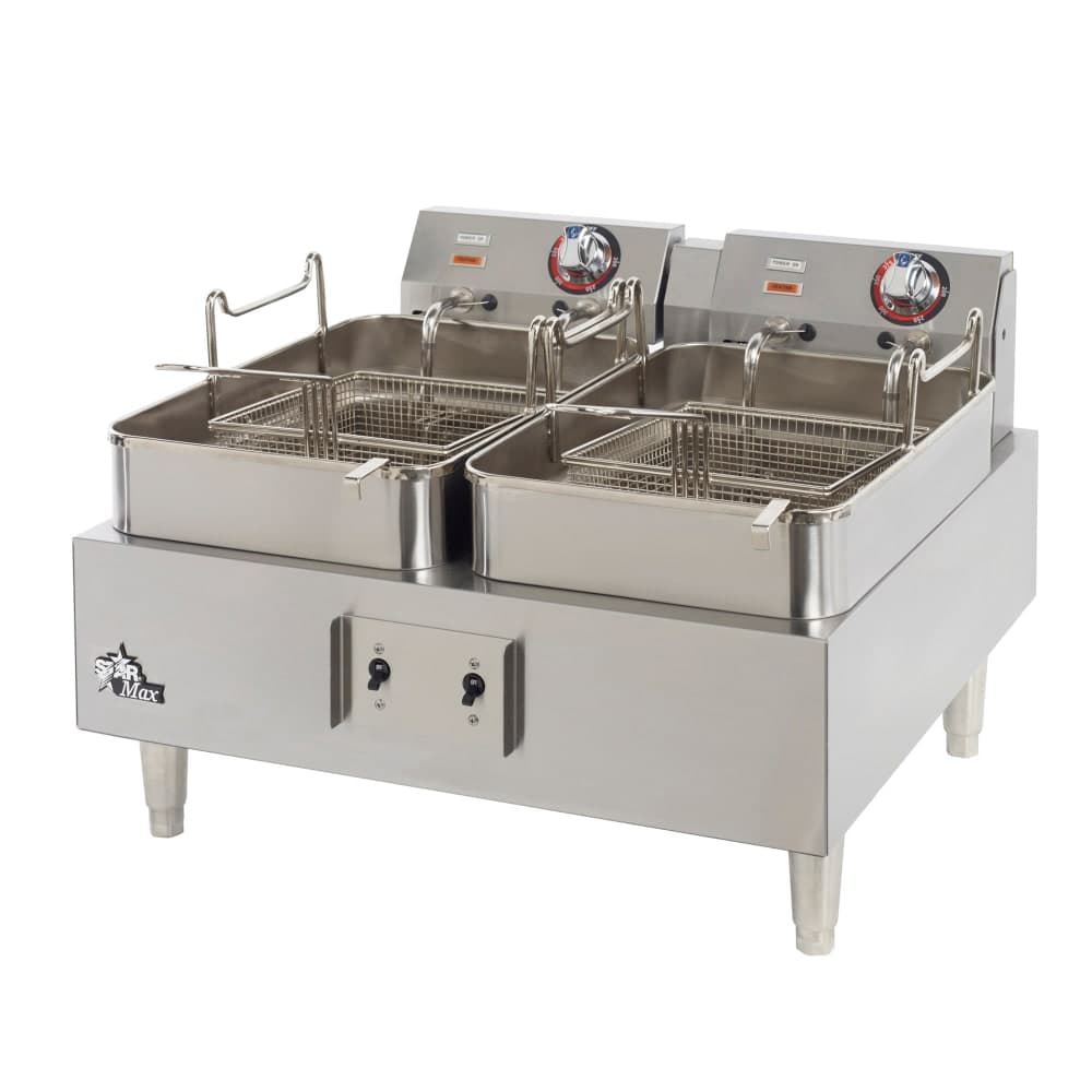 Star 530TF Countertop Electric Fryer - (2) 15 lb Vats, 208-240v