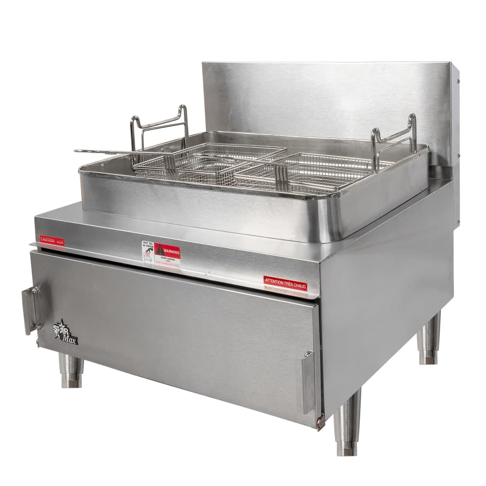 Star 630FF Countertop Gas Fryer - (1) 30 lb Vat, Twin Baskets, Natural Gas