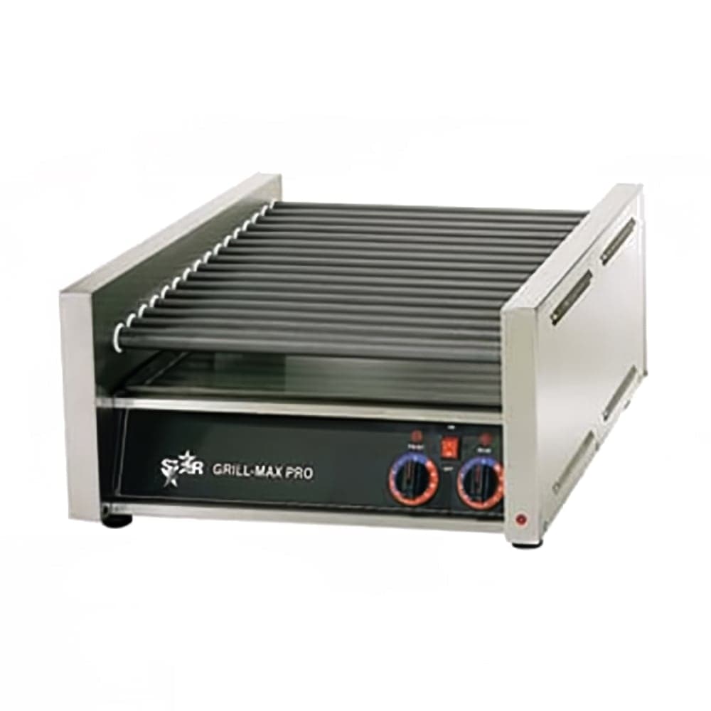 Star 75C 75 Grill-Max® Hot Dog Roller Grill w/ Manual Controls - Slanted Top, 120v