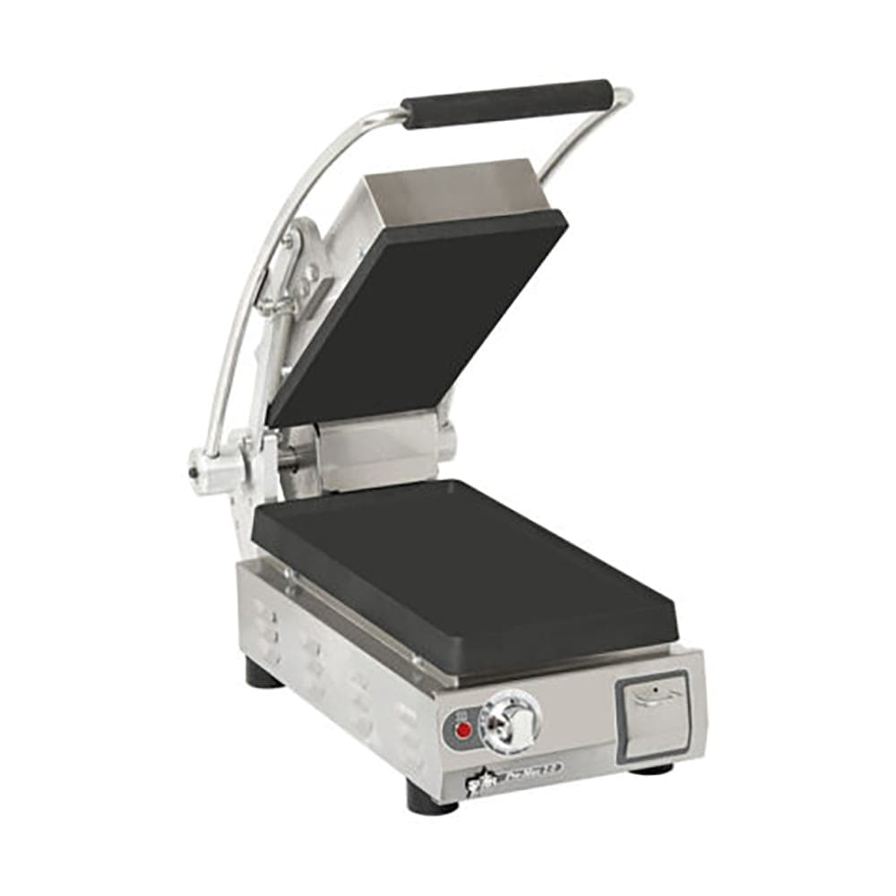Star PGT7IEA-120V Single Commercial Panini Press w/ Cast Iron Grooved Plates, 120v